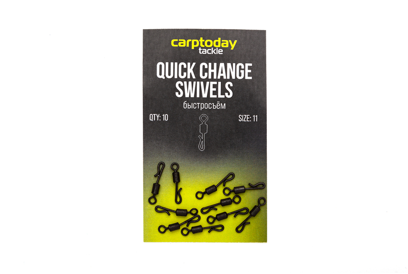 Быстросъёмы Carptoday Tackle Quick Change Swivels, Размер: 11