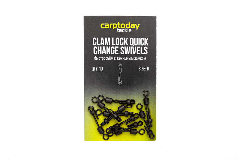 Быстросъёмы с зажимным замком Carptoday Tackle Clam Lock Quick Change Swivels