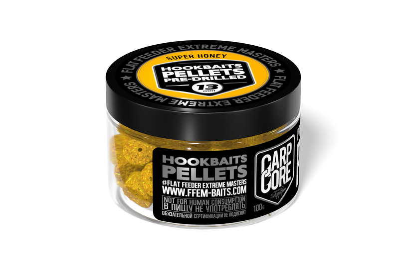 Пеллетс насадочный FFEM Hookbaits Pellets Super Honey (Мёд), Диаметр: 10 мм