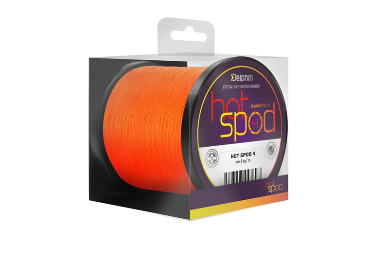 Леска плетеная DELPHIN HotSPOD Fluo Orange
