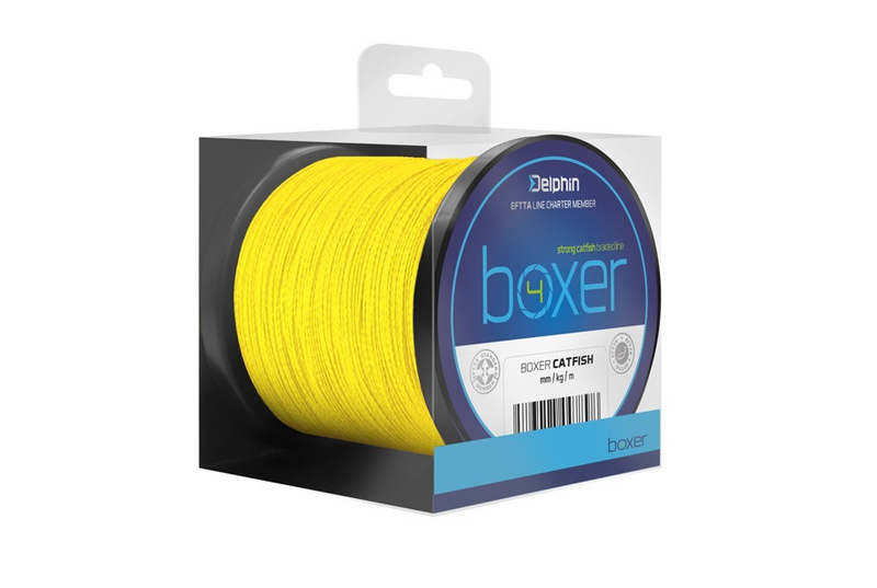 Леска плетеная DELPHIN BOXER Fluo Yellow, Тест: 62.8 кг, Диаметр лески: 0.70 мм