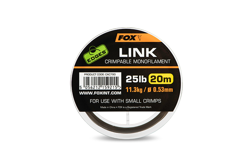 Поводковый моно материал FOX Link Trans Khaki Mono EDGES, Тест: 35.00 lb