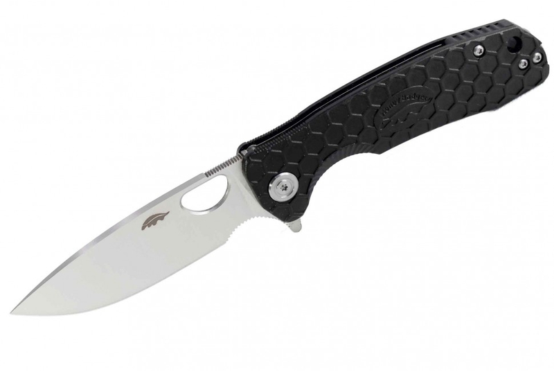 Нож HONEY BADGER Flipper с чёрной рукоятью, Размер: Medium