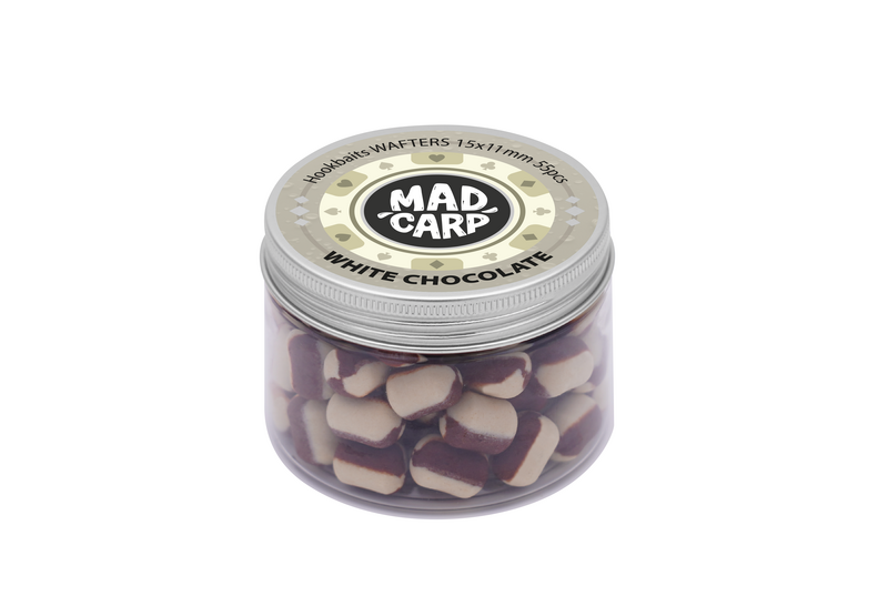Вафтерсы Mad Carp Baits WHITE CHOCOLATE (Белый Шоколад) Wafters, Диаметр: 15 х 11 мм