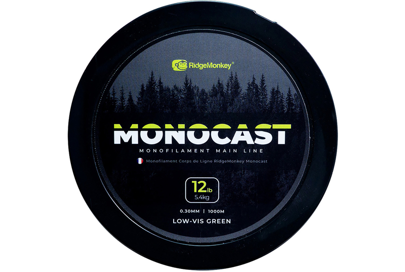 Леска карповая Ridge Monkey MonoCast Monofilament Main Line 12lb, Тест: 12.00 lb
