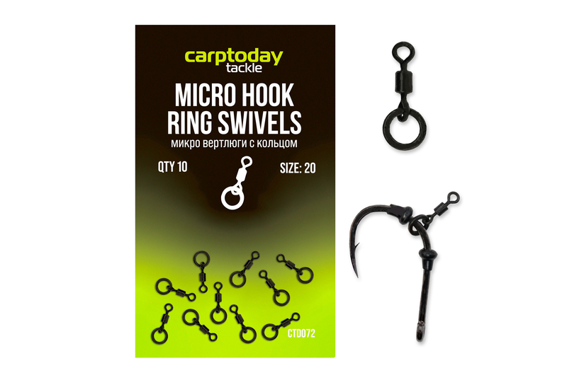 Микро вертлюги с кольцом Carptoday Micro Hook Ring Swivels