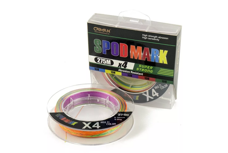 Шнур CAIMAN Spod & Mark Multicolor 275м, Диаметр: 0.16 мм