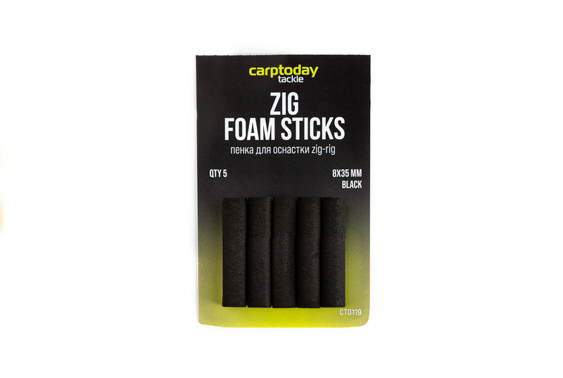 Пенки для оснастки зиг риг Carptoday Tackle Foam Sticks, Цвет: Чёрный