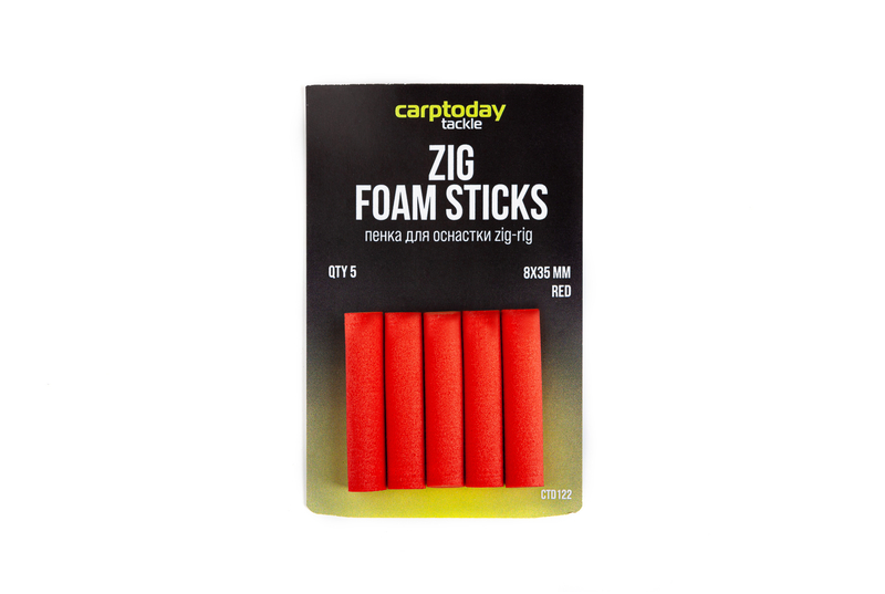 Пенки для оснастки зиг риг Carptoday Tackle Foam Sticks, Цвет: Красный