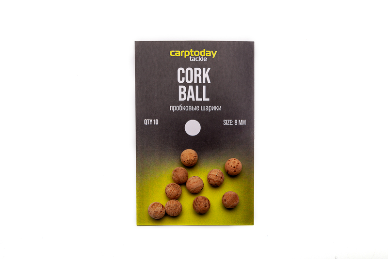 Пробковые шарики Carptoday Tackle Cork Balls, Диаметр: 8 мм
