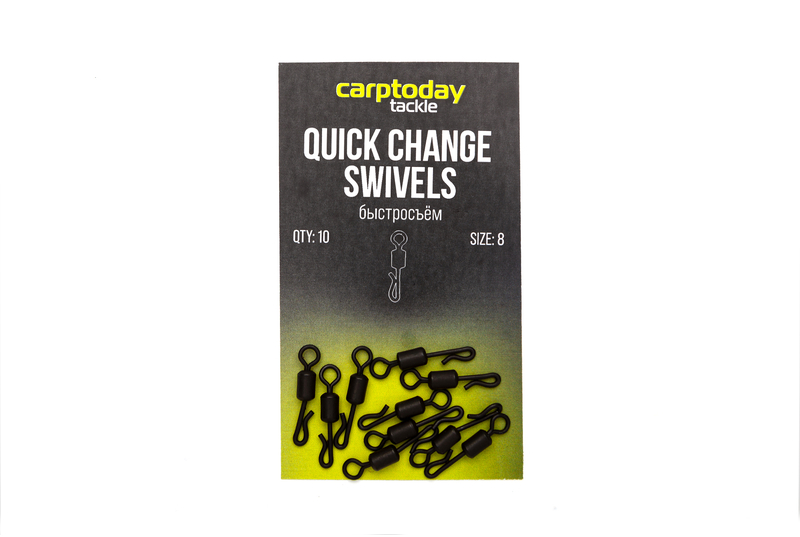 Быстросъёмы Carptoday Tackle Quick Change Swivels, Размер: 8