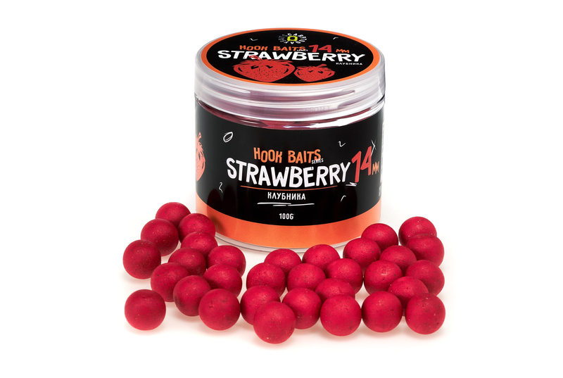 Бойлы насадочные Carptoday Baits Strawberry (Клубника), Диаметр: 14 мм