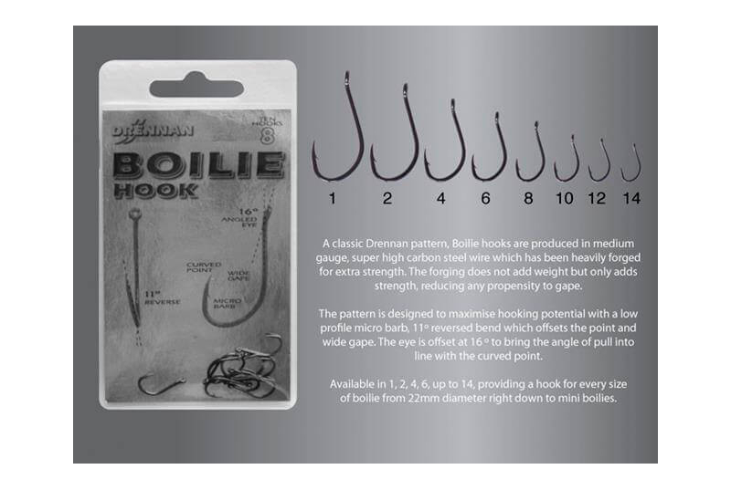Boilie Hook крючки карповые с отогнутым ухом, Размер крючка: №1