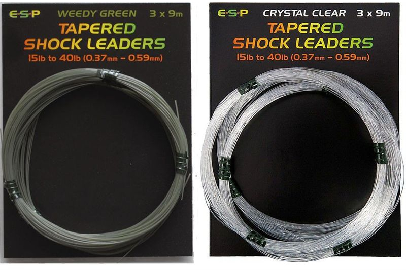 Конусный шок-лидер ESP Tapered Shock Leader, Цвет: Weed Green