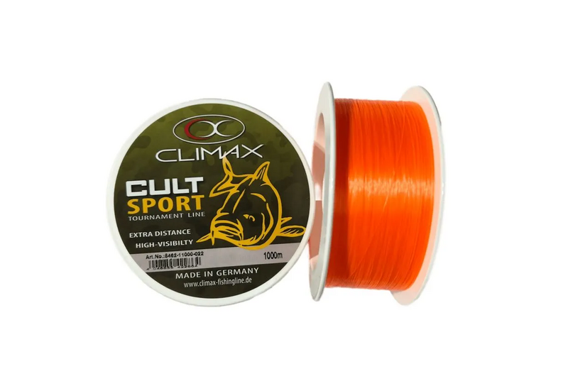 Леска Climax Cult Sport Orange (оранжевая) 1000m, Диаметр лески: 0.22 мм
