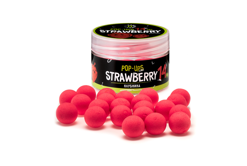 Бойлы плавающие Carptoday Baits Pop Ups Strawberry (Клубника), Диаметр: 14 мм
