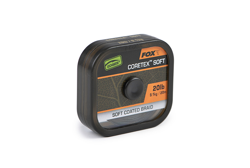 Мягкий поводковый материал в оплетке FOX Naturals Coretex Soft EDGES, Разрывная нагрузка: 20.00 lb