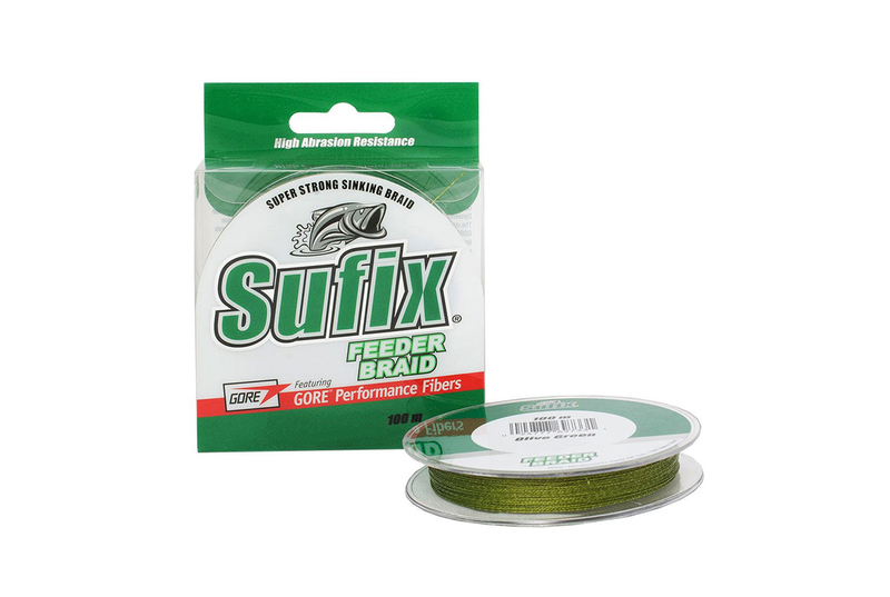 Леска плетеная SUFIX Feeder braid зеленая 100 м 0.10 мм 4,5 кг