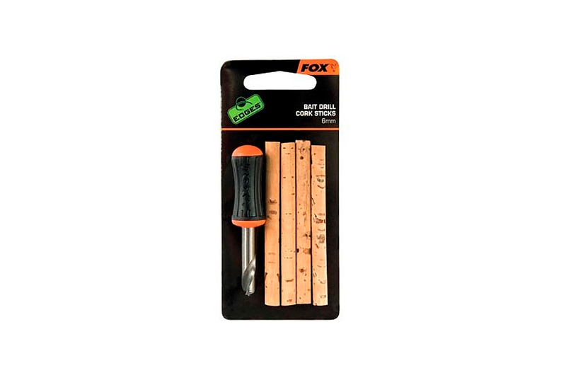 Набор сверло и пробковые палочки FOX EDGES Bait Drill & Cork Sticks 6mm