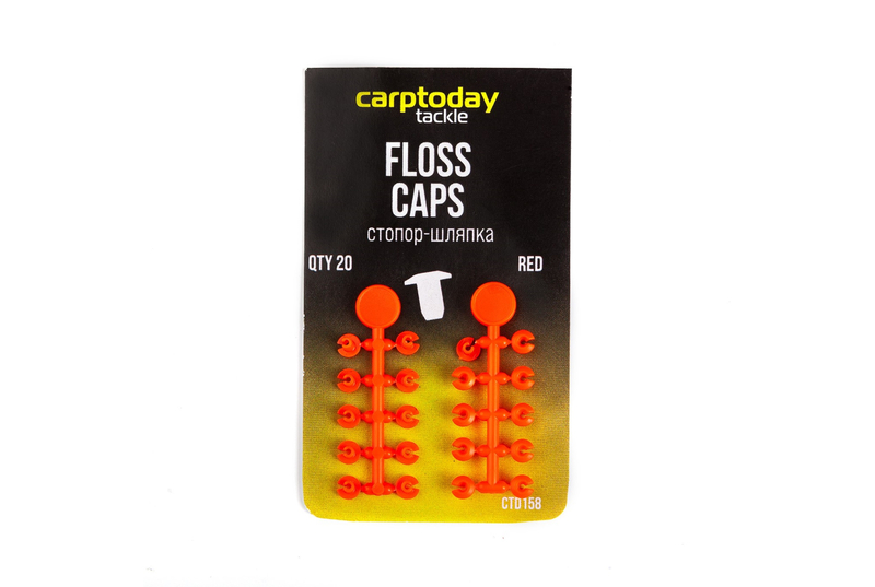 Стопоры со шляпкой Carptoday Tackle Floss Caps, Цвет: Красный