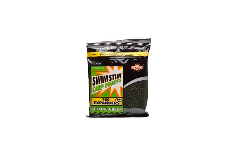 Пеллетс Dynamite Baits Swim Stim Pro-Expanders Betaine Green Carp Pellets (бетаин) 350g, Диаметр: 4 мм