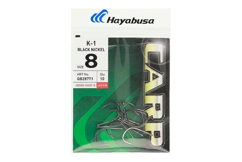 Hayabusa K-1 черный никель крючки карповые, Размер крючка: №2