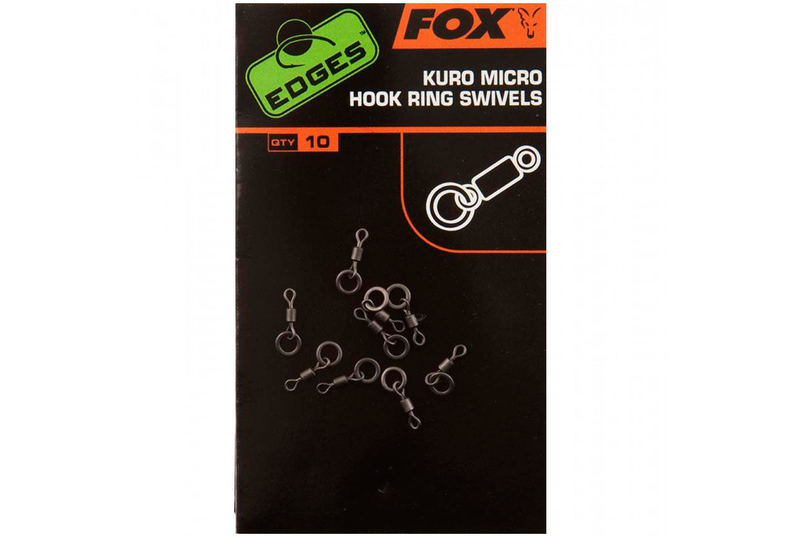 Микро вертлюги с кольцом FOX Kuro Micro Hook Ring Swivels EDGES