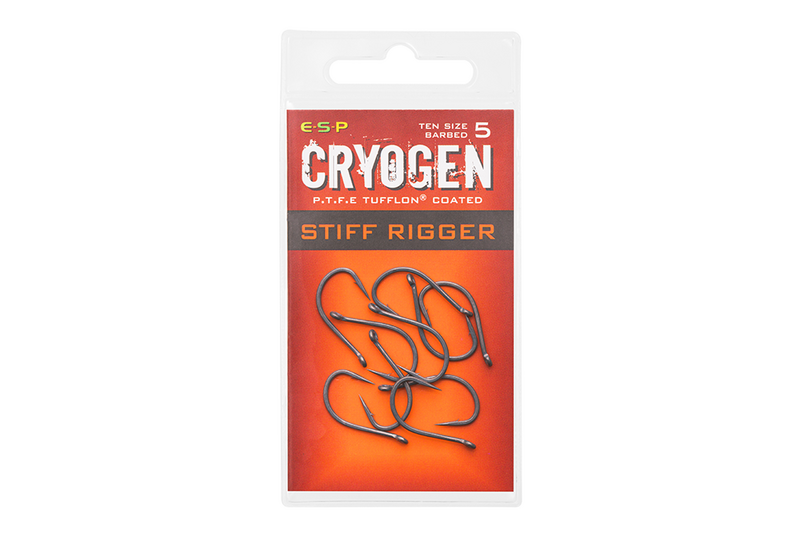 Крючки карповые ESP Cryogen Stiff Rigger, Размер крючка: №6