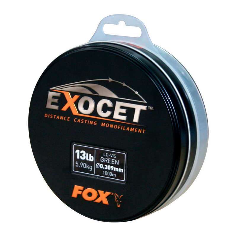 Леска FOX Exocet монофильная 1000 м. Monofilament Green, Диаметр: 0.309 мм