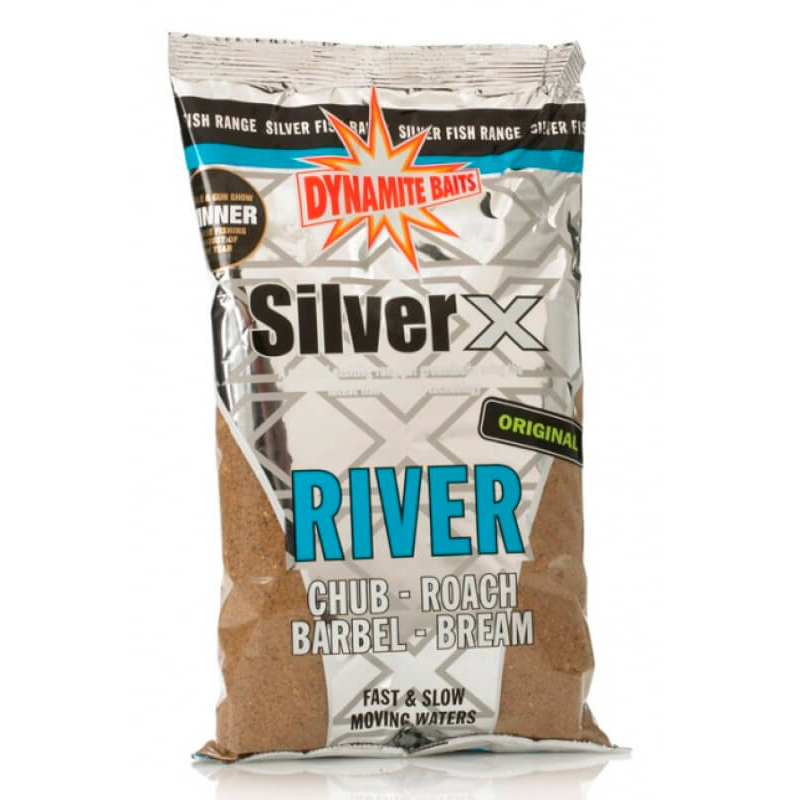 Прикормка для ловли на реках Dynamite Baits Silver X River Original 1kg