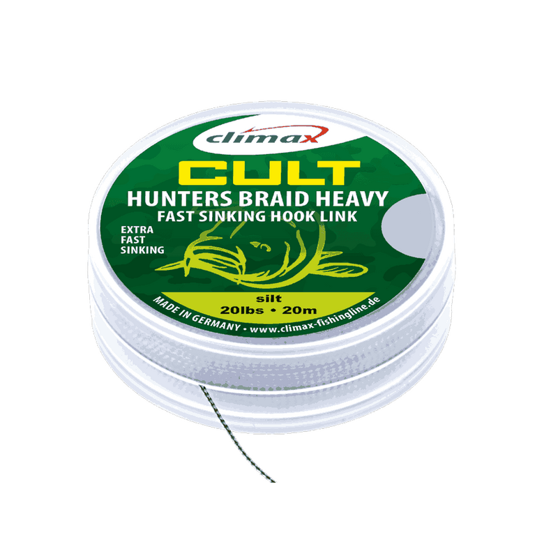 Поводковый материал Climax CULT Heavy HuntersBraid, Тест: 30.00 lb, Цвет: Weed (Водоросли)