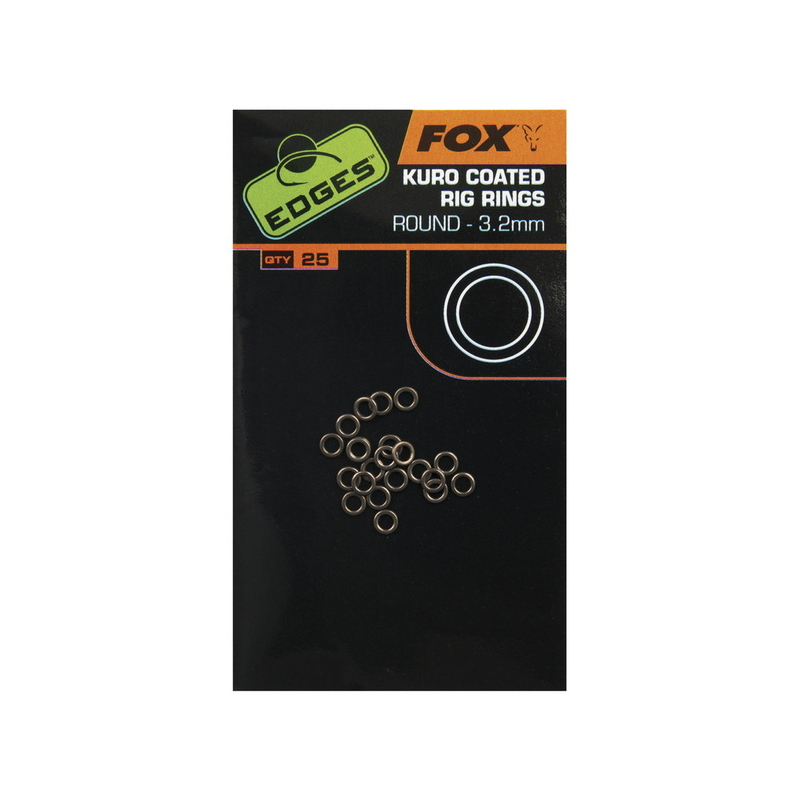 Кольца для оснасток FOX EDGES Kuro Coated Rig Rings, Диаметр: 2.5 мм