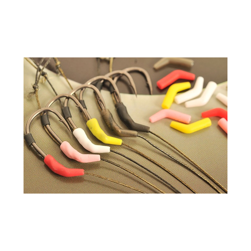 Коннектор - лентяйка для крючка Korda Kickers, Размер: Medium, Цвет: Yellow / Pink (желтый / розовый) 