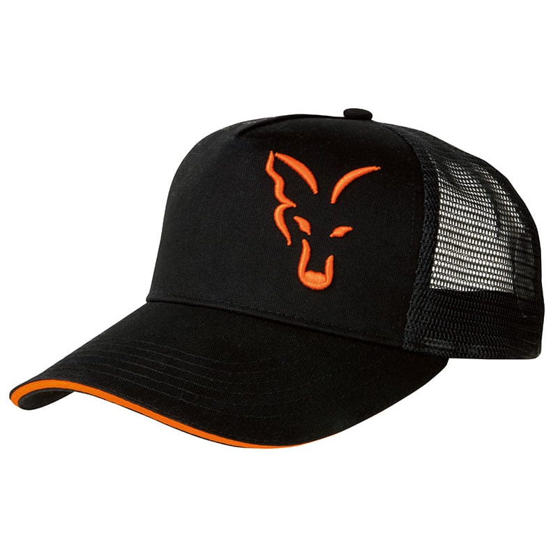 Бейсболка FOX Black & Orange Trucker Cap