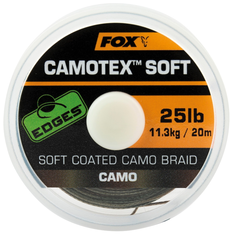 Мягкий поводковый материал в оплётке FOX Camotex Soft EDGES, Тест: 35.00 lb
