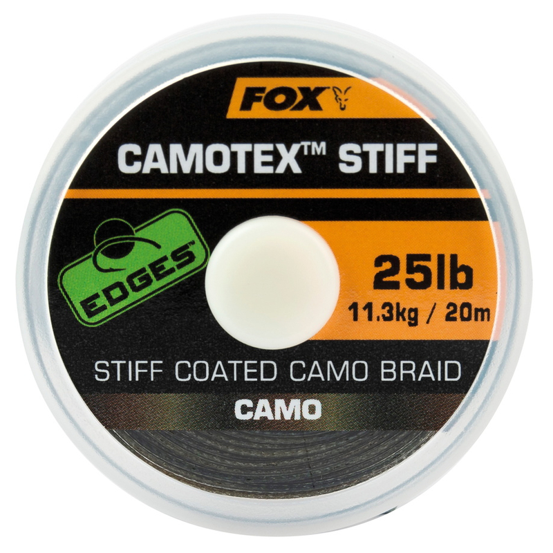 Жесткий поводковый материал в оплётке FOX Camotex Stiff EDGES, Тест: 35.00 lb