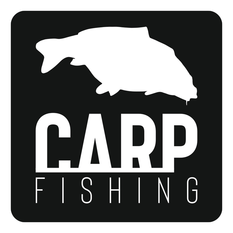 Наклейка CARP fishing черная квадратная