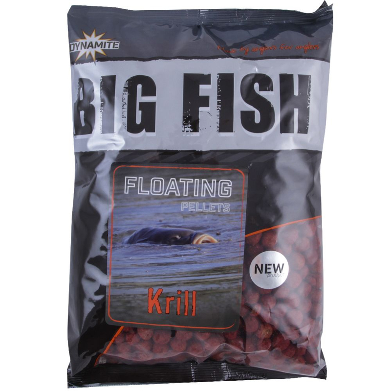 Пеллетс плавающий Dynamite Baits Big Fish Krill Floating Pellets (криль)
