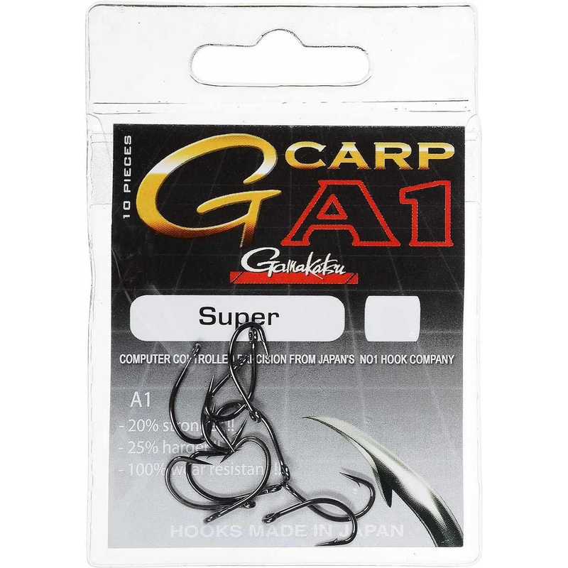 Крючки Gamakatsu HOOK A1 G-CARP SUPER, Размер: 6
