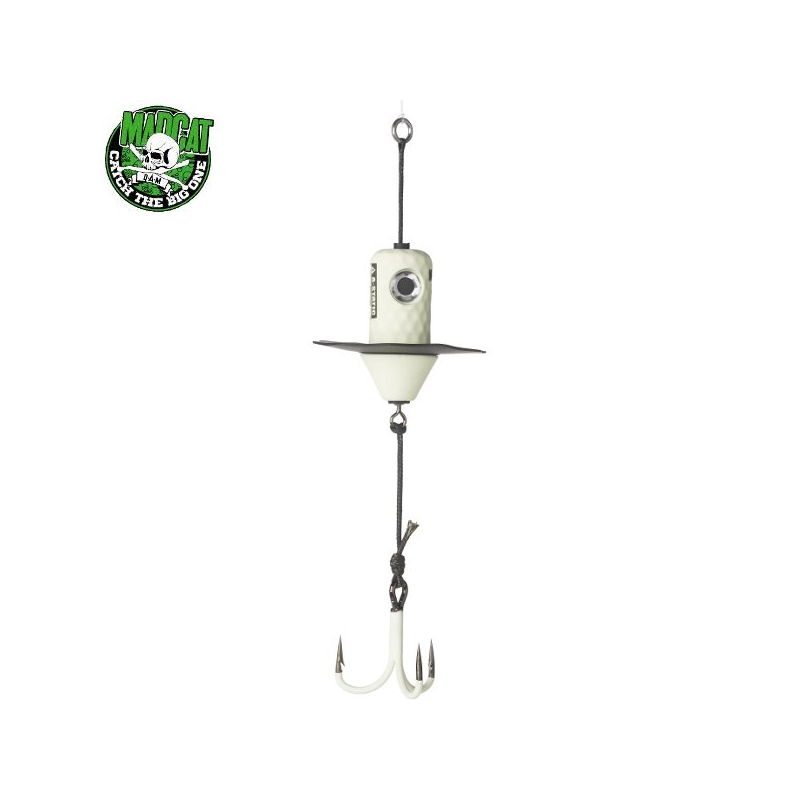 Блесны вертикальные MADCAT® A-STATIC SILENT TEASER Treble Hook - 150g - GLOW-IN-THE-DARK