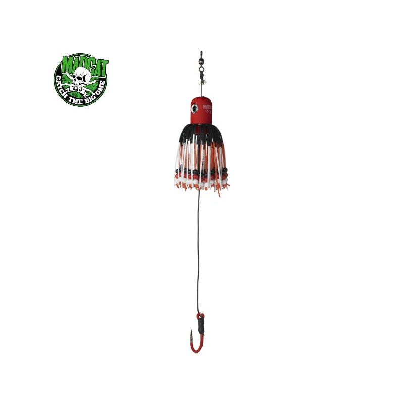Блесны вертикальные MADCAT® A-STATIC ADJUSTABLE CLONK TEASER Jig Hook - 100g - RED