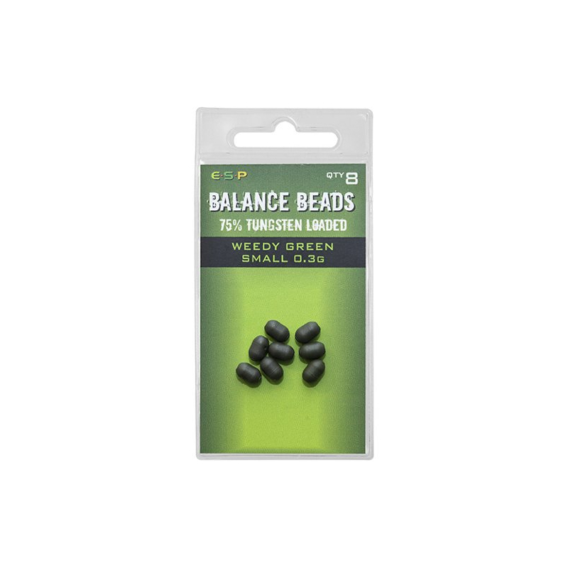 Бусины утяжеленные E-S-P Tungsten Loaded Balance Beads - Small / 0,3g / Weedy Green / 8шт.