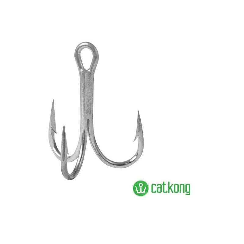 Крючки DELPHIN Catkong SuPOWER TREBLE - №8/0 - 2шт.