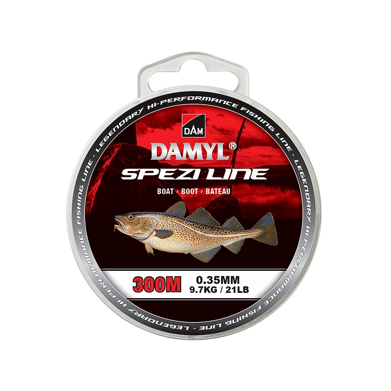 Леска морская DAM DAMYL® SPEZI LINE BOAT - 0,35mm / 9,7kg / 300m - Clear
