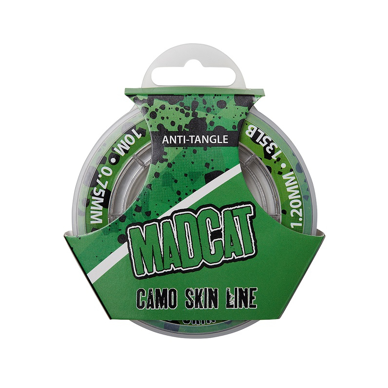 Поводковые материалы MADCAT® CAMO SKIN LINE - 10m - 0.60/1.05mm - 47kg - Camo Brown