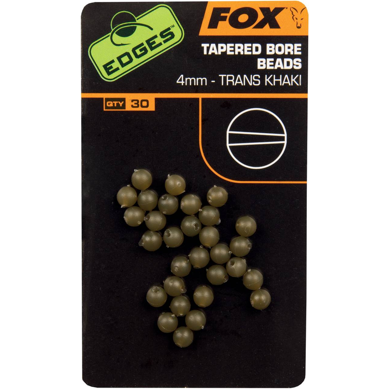 Стопорная бусина FOX Tapered Bore Beads EDGES, Диаметр: 4 мм