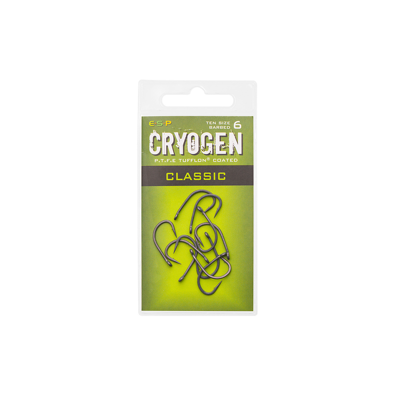Крючки карповые ESP Cryogen Classic, Размер крючка: №6