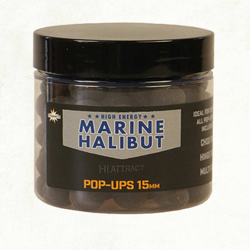 Плавающие бойлы Dynamite Baits Marine Halibut Pop-Ups (морской палтус), Диаметр: 15 мм